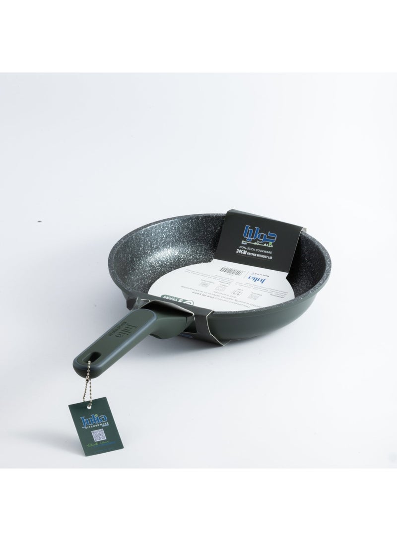 جوليا مِقلاة جوليا إيليت برو 24 سم - أخضر - جرانيت أسود غير لاصق - يدعم الحث الحراري - Image 3